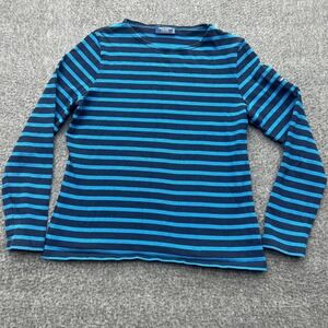 Saint James L'atelier Shirt Womens Sz 8 Striped France Designer Modern Coastal